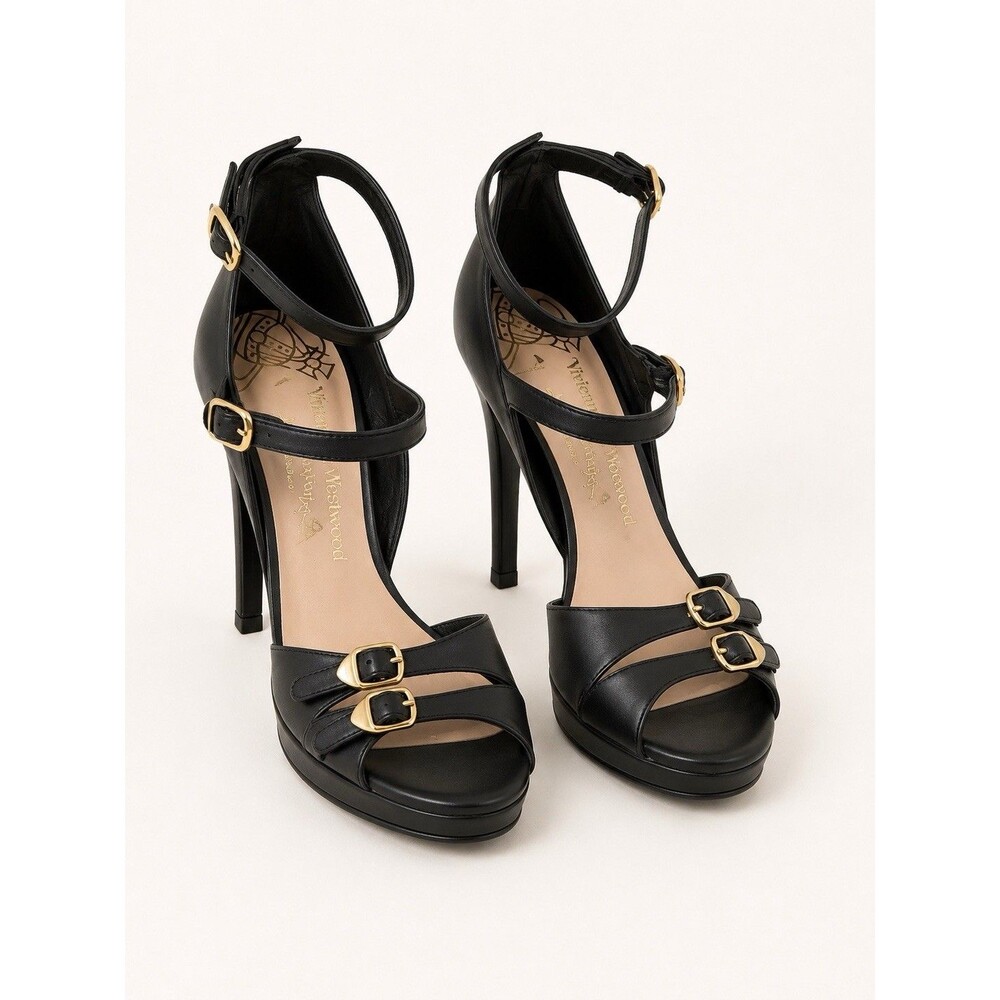 Vivienne Westwood Sexy Cage Strap Platform Sandals - 40 Edgy Statement NWOT